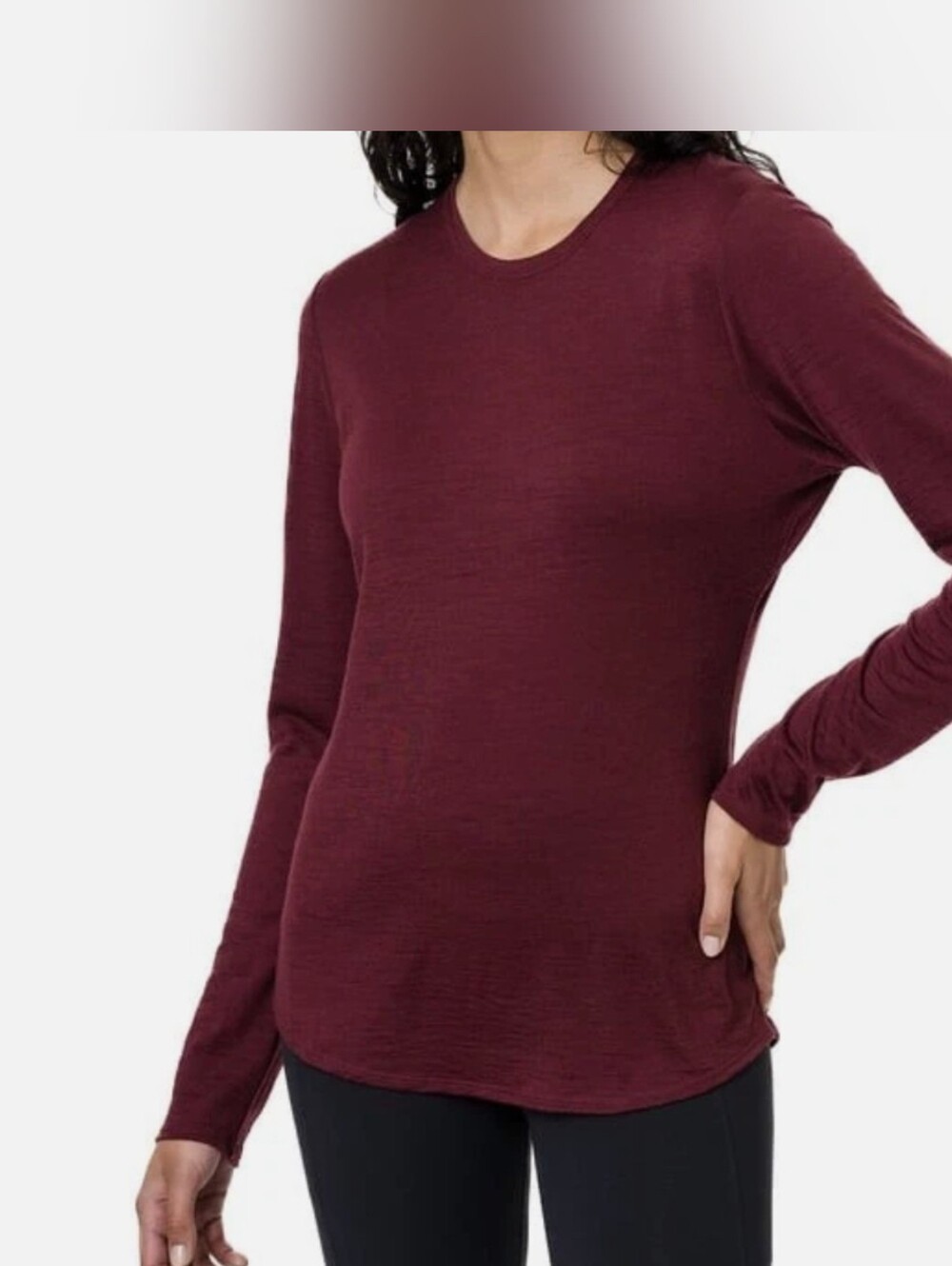 Seg'ments 100% Merino Wool Longsleeve Basic Top